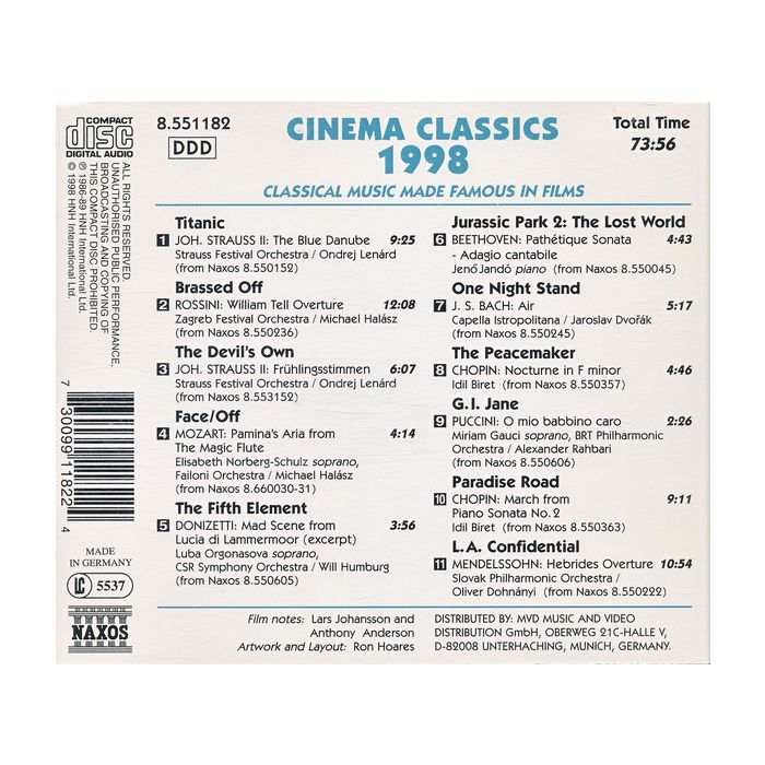 CINEMA CLASSICS 1998 - slide-1