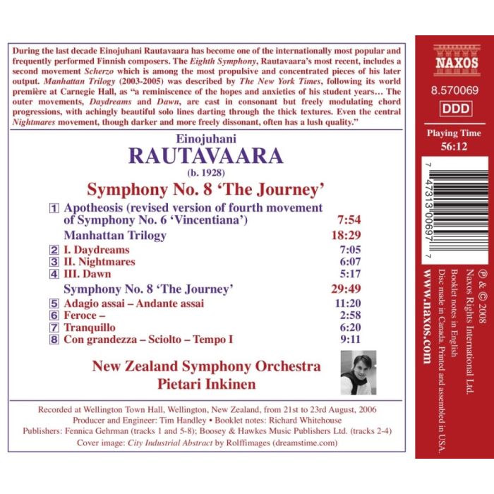 Rautavaara: Symphony No. 8 