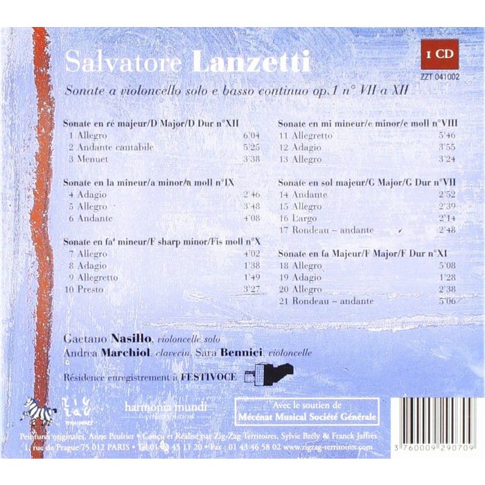 Lanzetti: Sonates pour violoncelle solo - slide-1