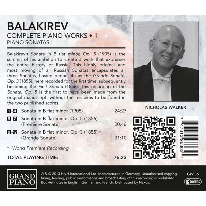 Balakirev: Complete Piano Music • 1 - Sonatas - slide-1