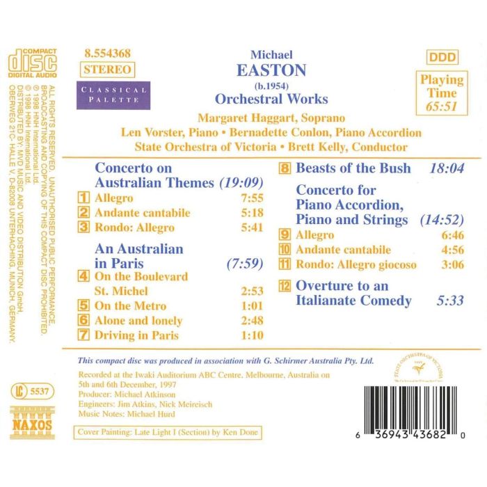 EASTON: Concerto on Australian Themes, an Australian in Paris, Beasts of the Bush - slide-1