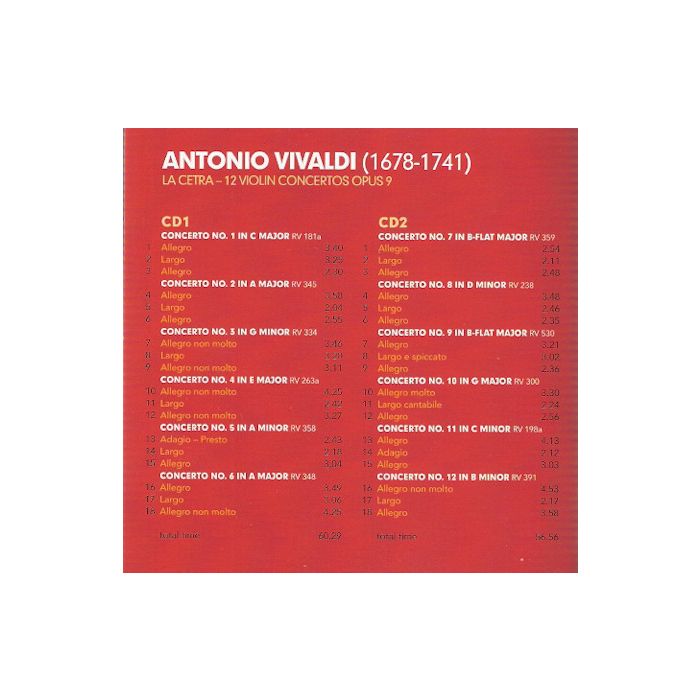 Vivaldi: 12 Violin Concertos 