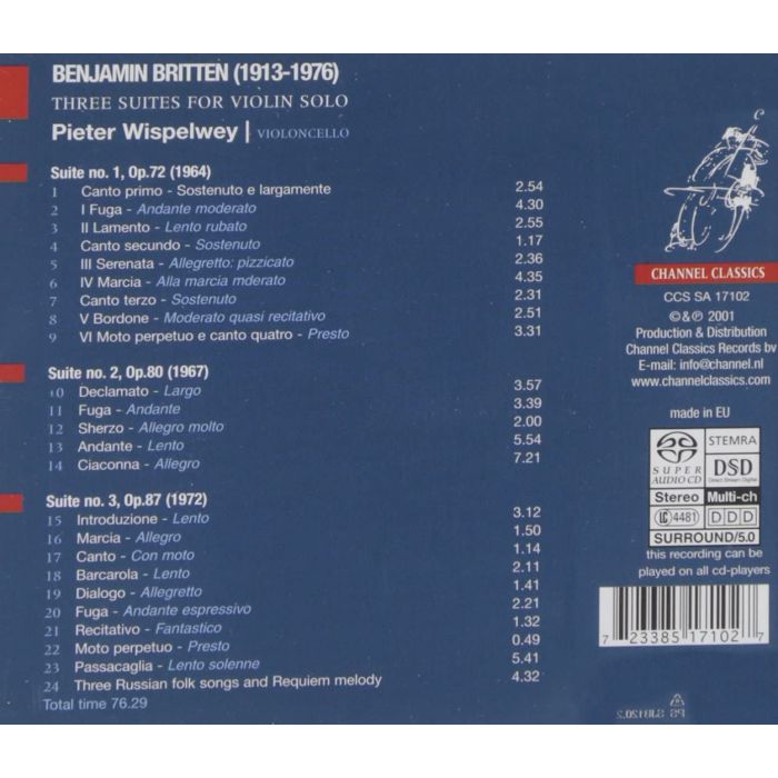 Britten: Suites for cello solo, Nos. 1-3 - slide-1