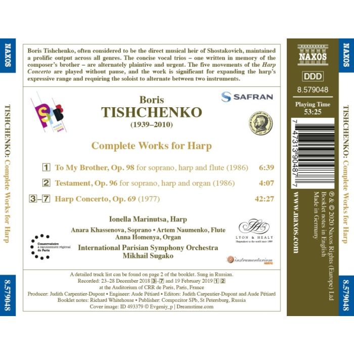 Tishchenko: Works for Harp - slide-1
