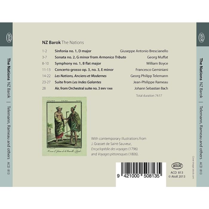 The Nations – Brescianello, Muffat, Boyce, Geminiani, Telemann, Rameau, Bach - slide-1