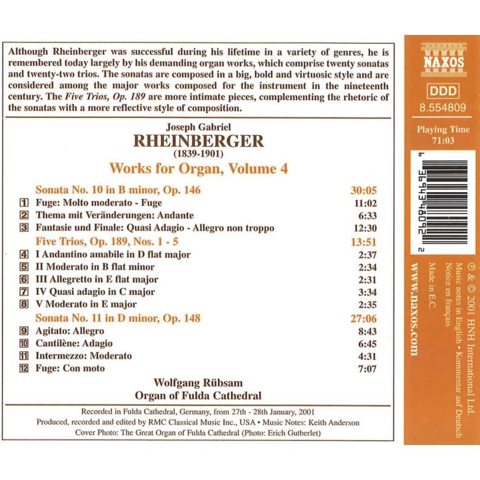 RHEINBERGER: Organ Works vol. 4 - slide-1
