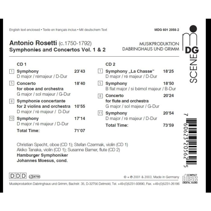 Rosetti: Symphonies and Concertos Vol. 1 & 2 - slide-1