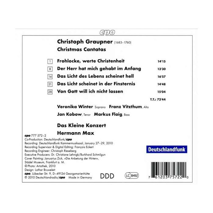 Graupner: Christmas Cantatas - slide-1