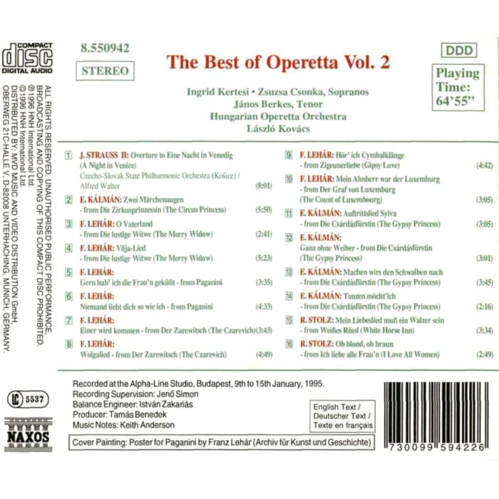 THE BEST OF OPERETTA vol.2 - slide-1
