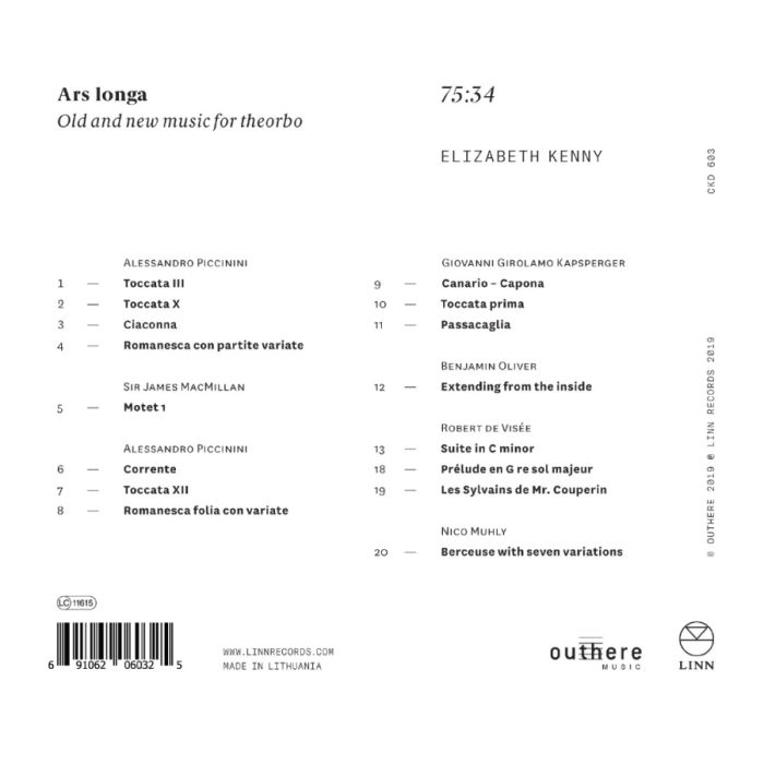 Ars longa: old and new music for theorbo - slide-1