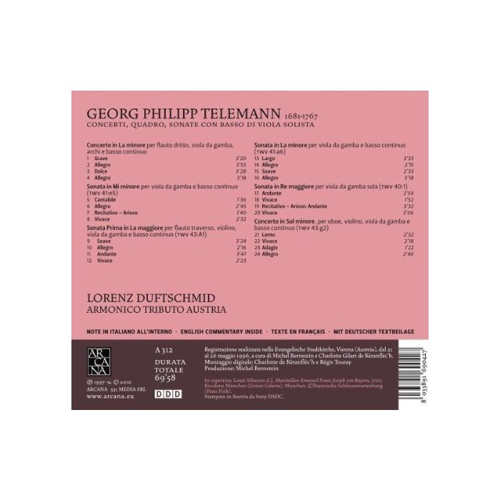 Telemann: Viola di gamba - slide-1