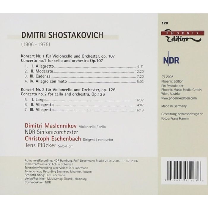 SHOSTAKOWICH: Cello Concertos Nos. 1 & 2 - slide-1