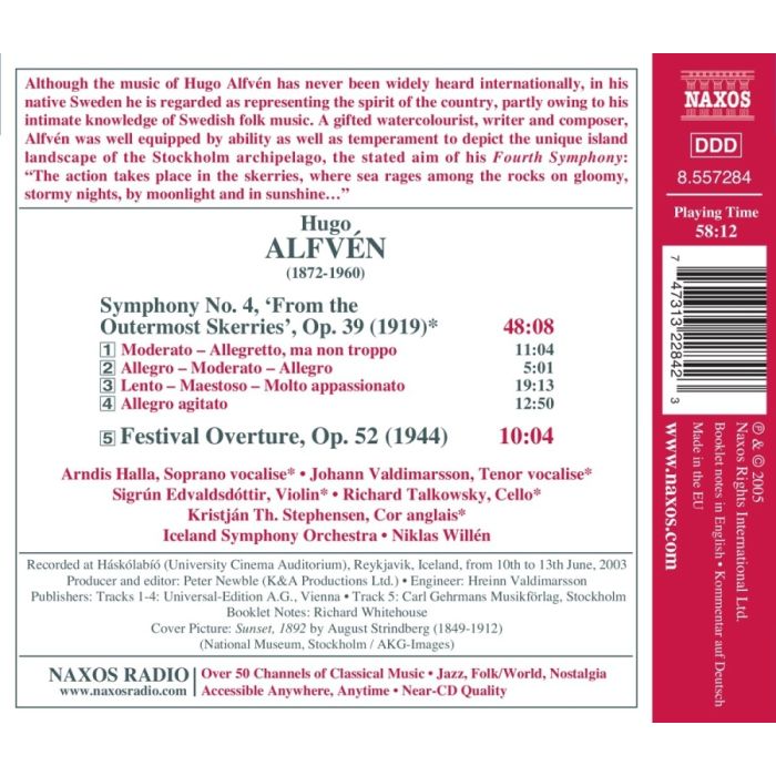 ALFVEN: Symphony No. 4, Op. 39; Festival Overture, Op. 52 - slide-1