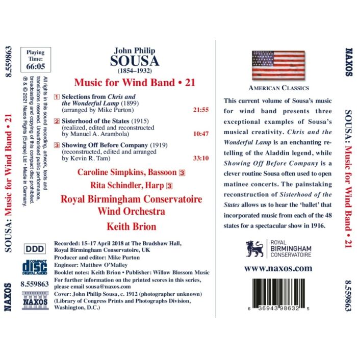 Sousa: Music for Wind Band Vol. 21 - slide-1