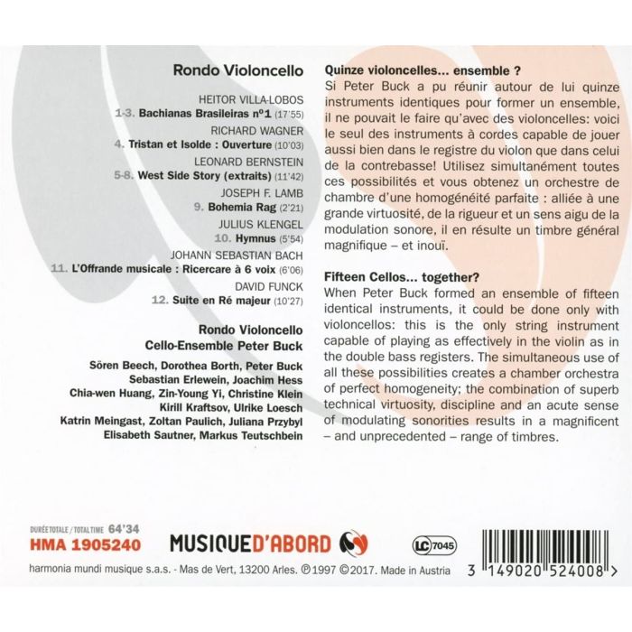 Rondo Violoncello - Villa-Lobos; Wagner; Bach; Bernstein; Funck - slide-1