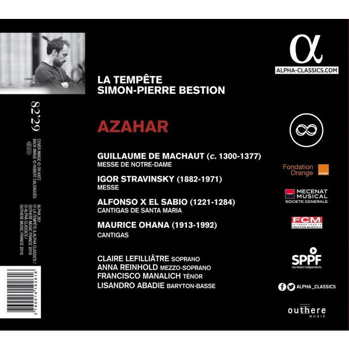 Azahar - Alfonso X el Sabio;  Guillaume de Machaut; Stravinski; Ohan; - slide-1