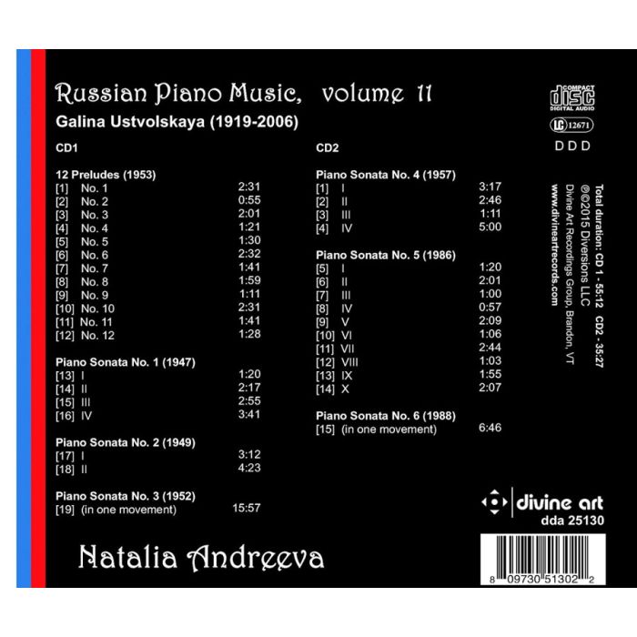 Russian Piano Music Vol. 11 - Galina Ustvolskaya - slide-1