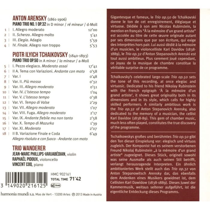 Tchaikovsky & Arensky: Piano Trios - slide-1