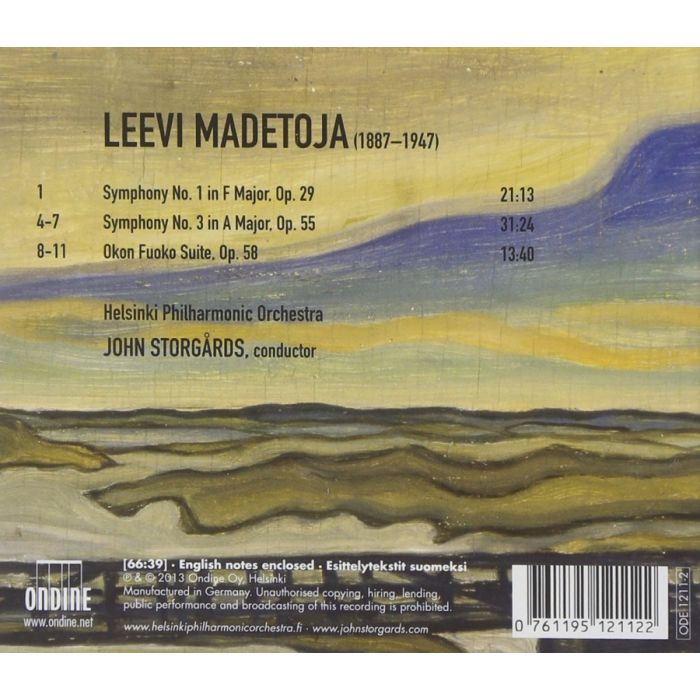 Madetoja: Symphonies Nos. 1 & 3, Okon Fuoko Suite - slide-1
