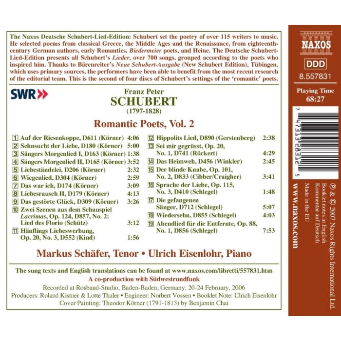 Schubert: Lied Edition 25 - Romantic Poets Vol. 2 - slide-1
