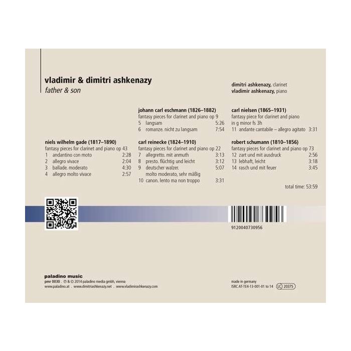 Works for clarinet and piano: Eschmann; Gade; Nielsen; Reinecke; Schumann - slide-1