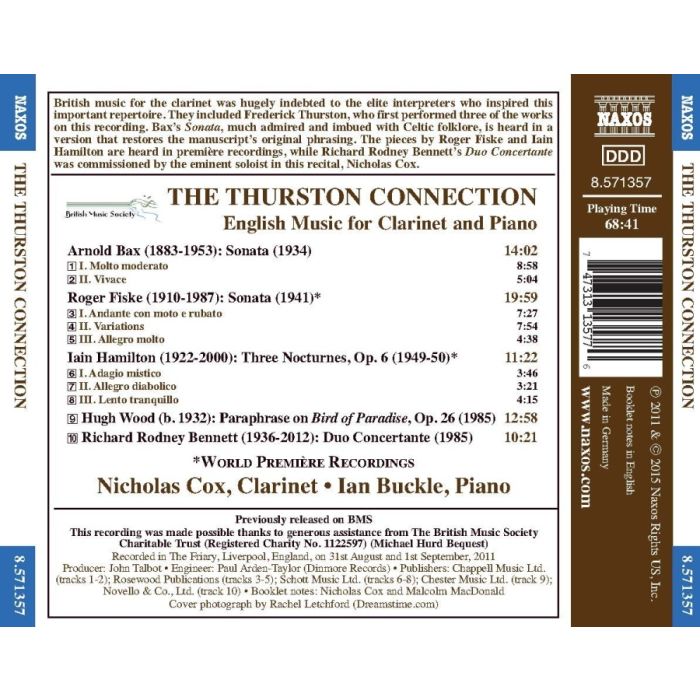 The Thurston Connection - English Music for Clarinet and Piano - slide-1