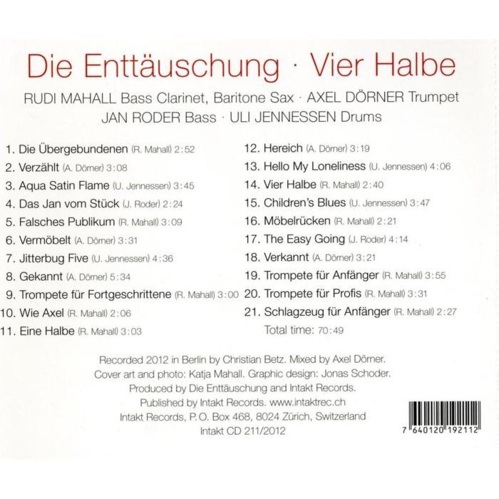 Mahall/ Dörner/ Roder/ Jennessen: Enttäuschung: Vier Halbe - slide-1