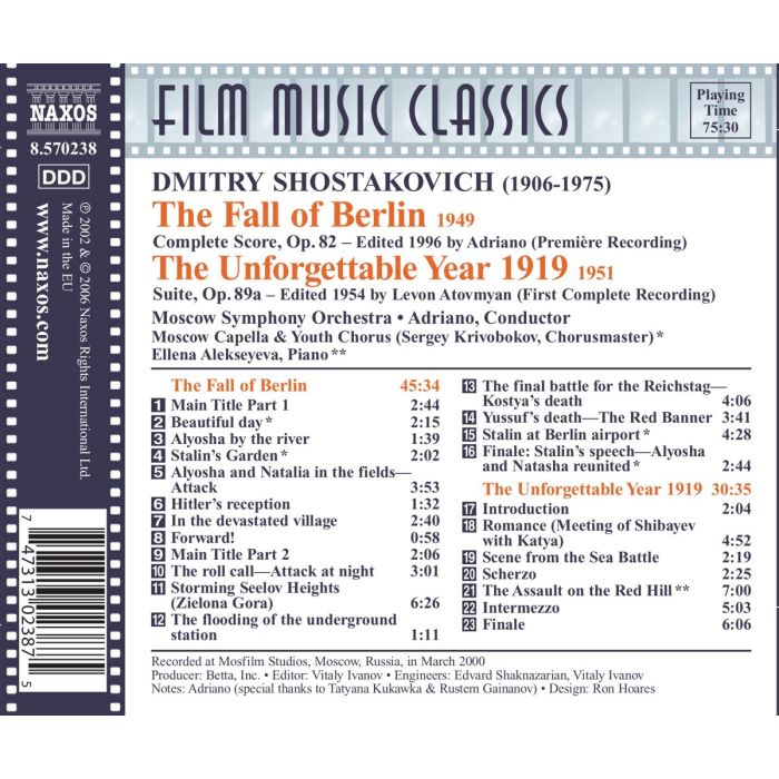 SHOSTAKOVICH: The Fall of Berlin, ... - slide-1