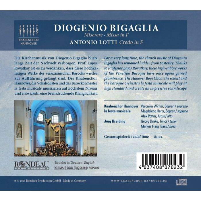 Bigaglia: Miserere & Missa in F; Lotti: Credo in F - slide-1