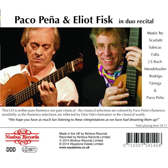 Peña, Paco & Fisk, Eliot in duo recital - Bach; Scarlatti; Falla; ... - slide-1