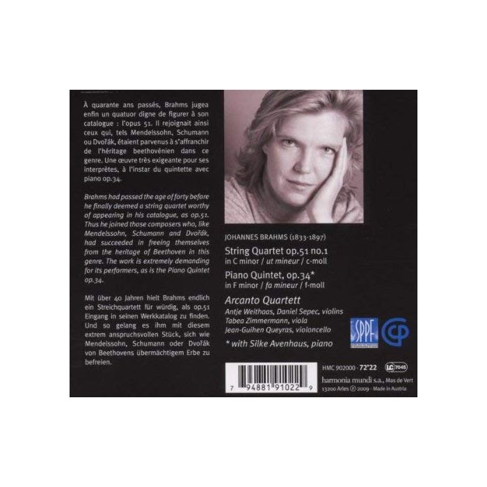Brahms: String Quartet op. 51 No. 1, Piano Quintet op.34 - slide-1
