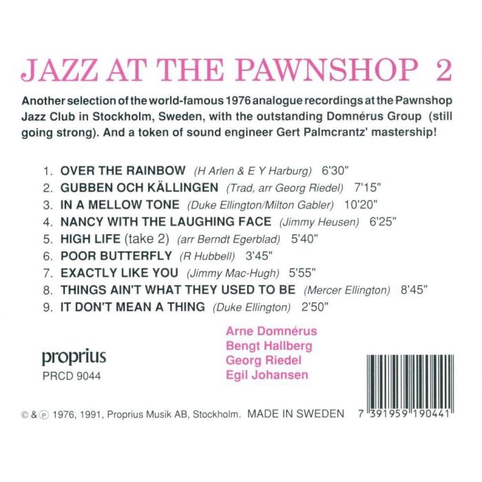 Arne Domnerus: Jazz At The Pawnshop Vol. 2 - slide-1