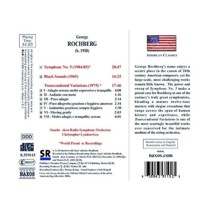ROCHBERG: Symphony no. 5