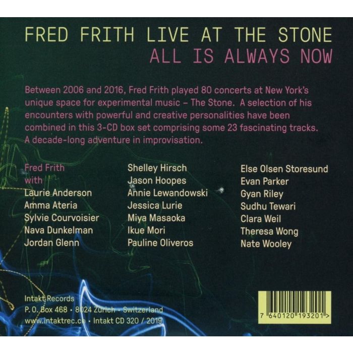 Fred Frith Live at The Stone - slide-1