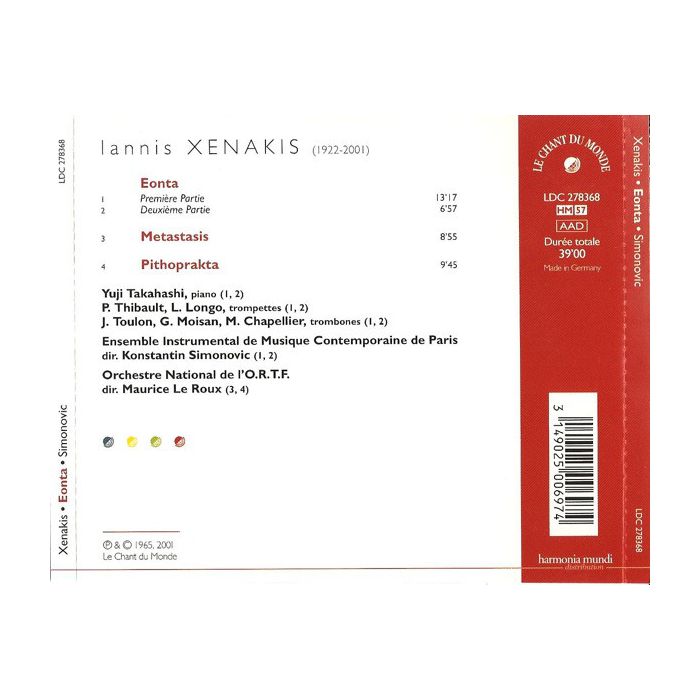 Xenakis: Eonta - slide-1