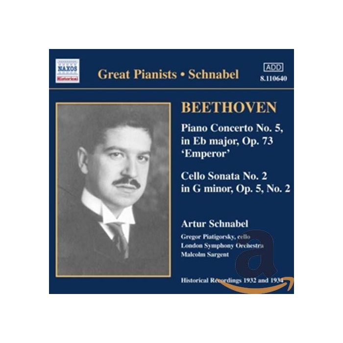 GREAT PIANISTS - SCHNABEL: Beethoven: P.