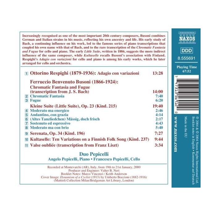 BUSONI: Cello and Piano Works (Complete) - slide-1