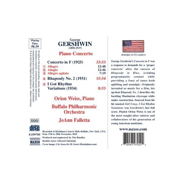 Gershwin: Concerto in F, Rhapsody No. 2, I Got Rhythm Variations - slide-1