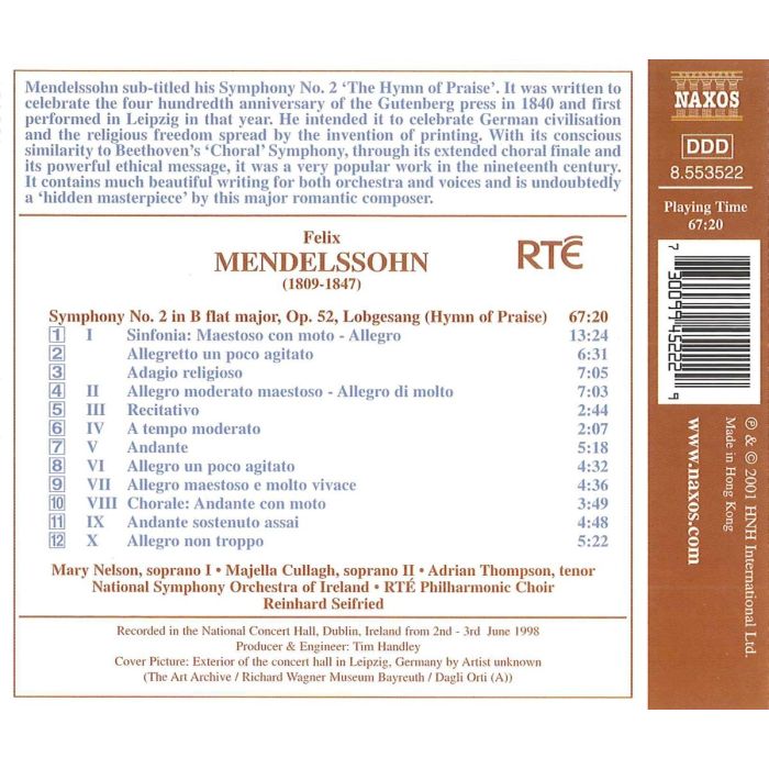MENDELSSOHN: Symphony No. 2 - slide-1
