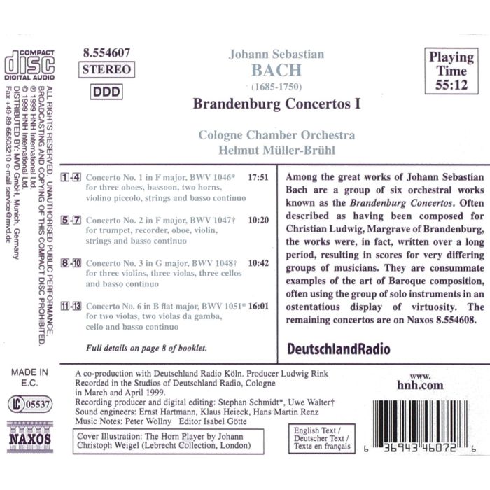 BACH: Brandenburg Concertos I - slide-1