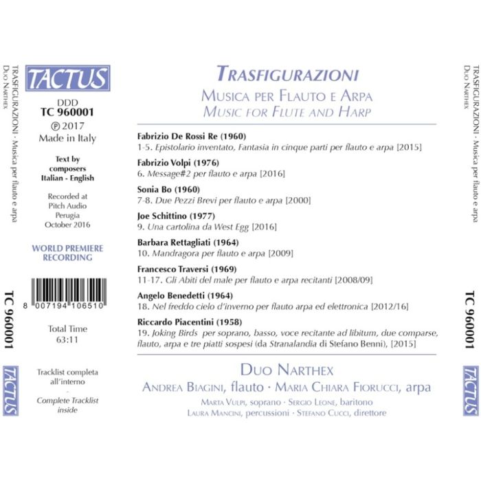 Trasfigurazioni - Music for flute and harp - slide-1
