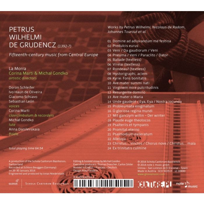 Petrus Wilhelmi de Grudencz: Fifteenth-century music from Central Europe - slide-1