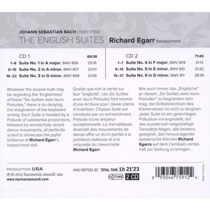 Bach: The English Suites BWV806-811 - slide-1