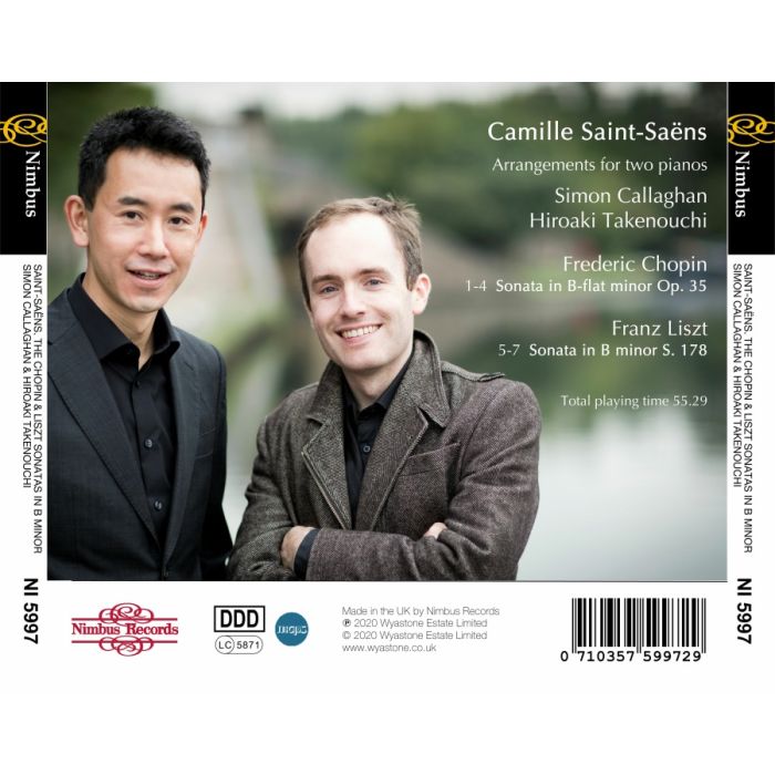 Saint-Saëns: Arrangement for 2 pianos - Chopin & Liszt Sonatas - slide-1