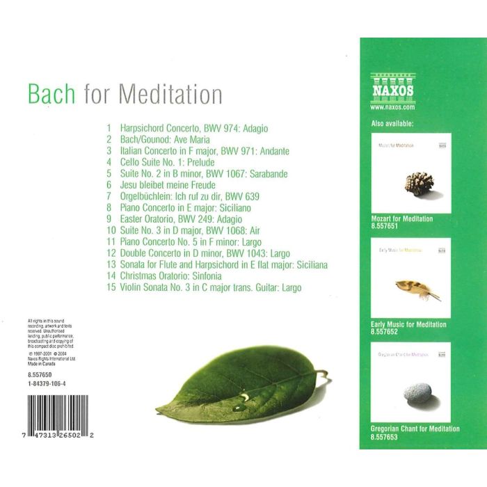 BACH FOR MEDITATION - slide-1