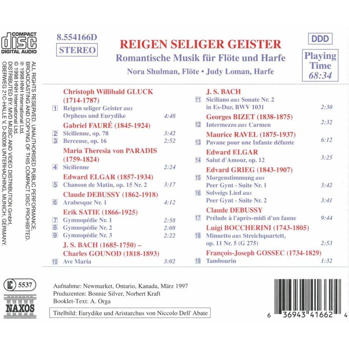 Dance of the Blessed Spirits/Romantic Works for Flute and Harp - slide-1