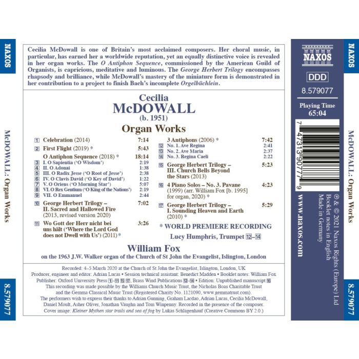 McDowall: Works for Organ - slide-1