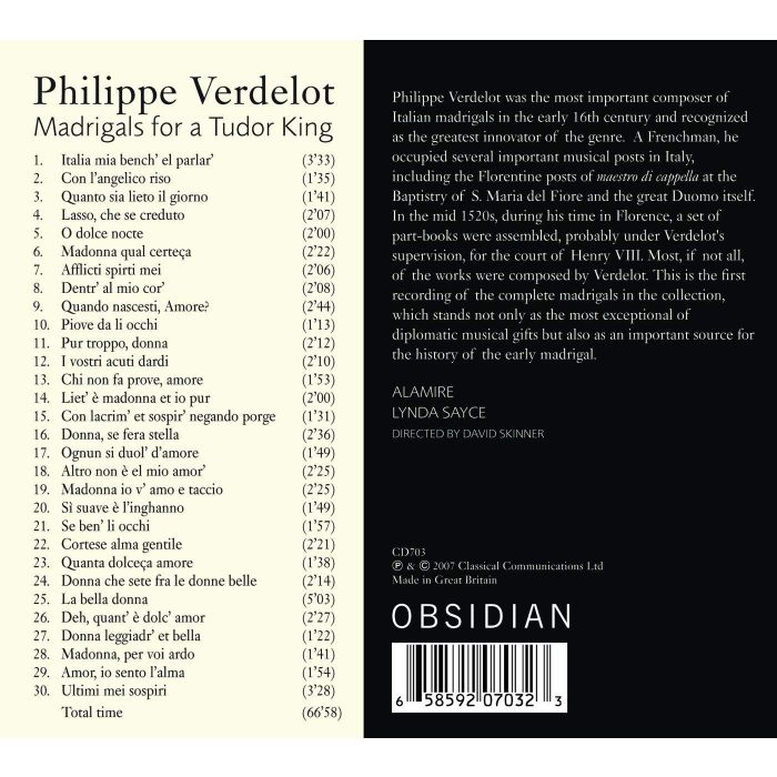 Verdelot: Madrigals for a Tudor King - slide-1