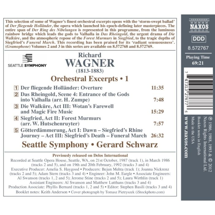 Wagner: Orchestral Excerpts Vol. 1 - Der fliegende Holländer, Das Rheingold, Die Walküre, Siegfried, Götterdämmerung, - slide-1