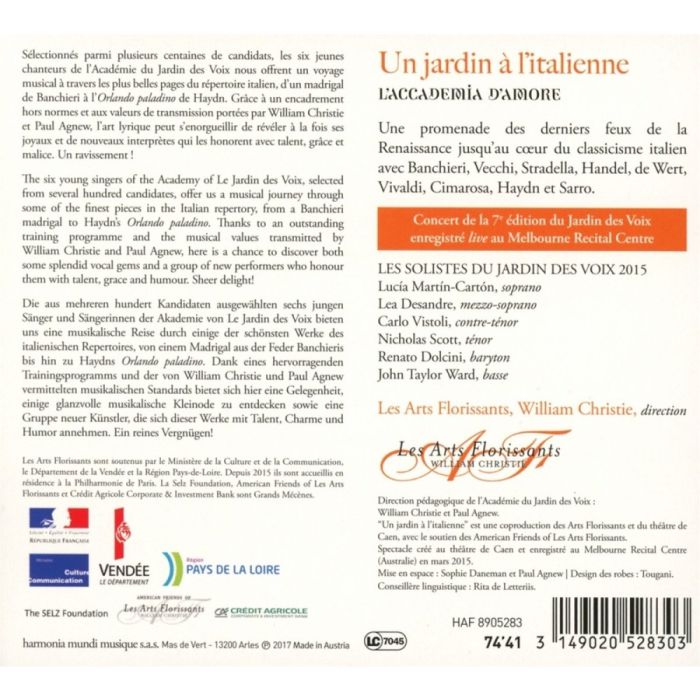 Un jardin à l'italienne: airs, cantates & madrigaux - slide-1
